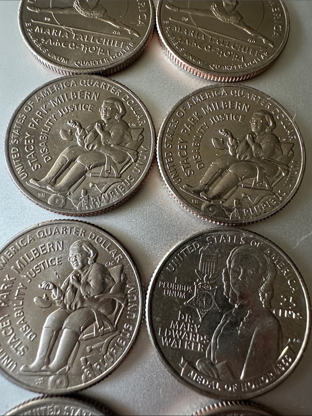 Set of Seventeen (17) US Commemorative Quarters - American Women Quarter Series - Picture 8 of 15